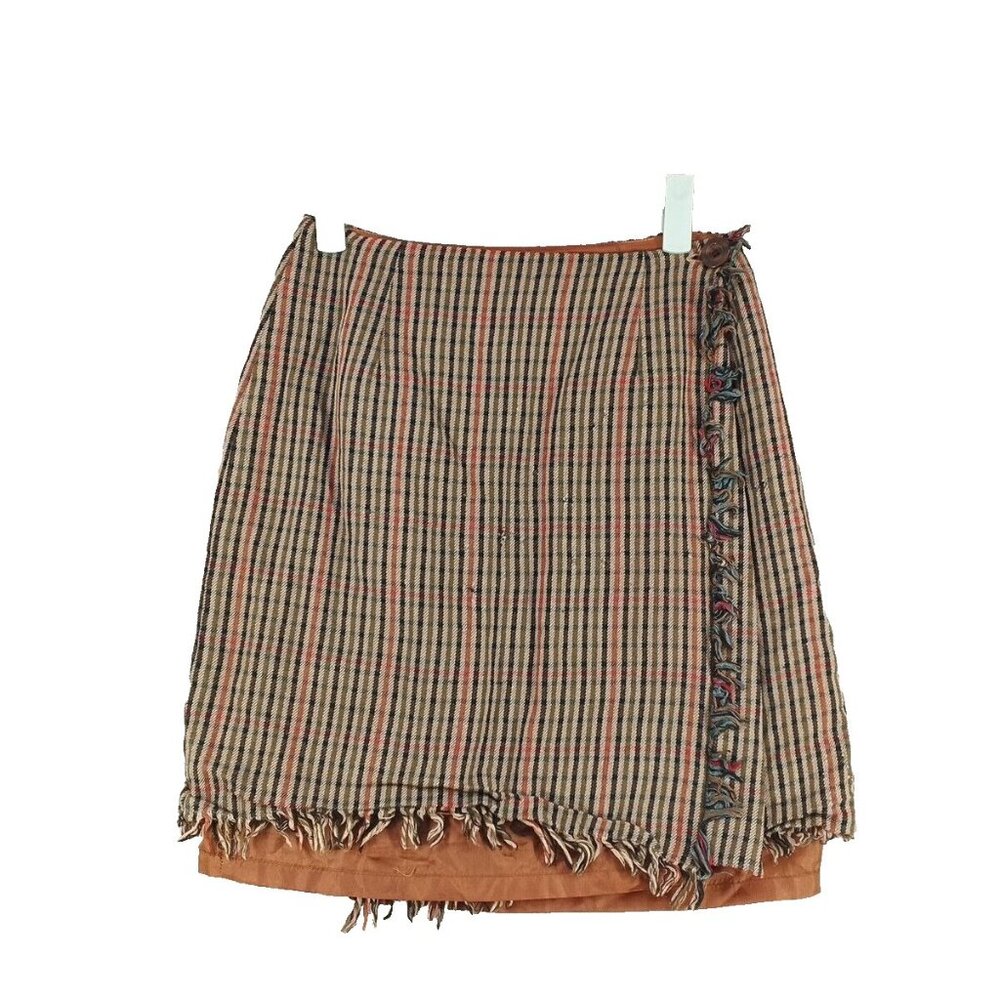 SIGNIFICANCE Wrap Skirt Size 4 Women Casual Office Striped USA Made